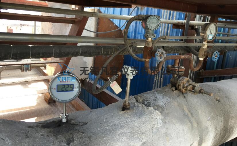張家港天然氣鍋爐用雙金屬溫度計，熱電阻現場